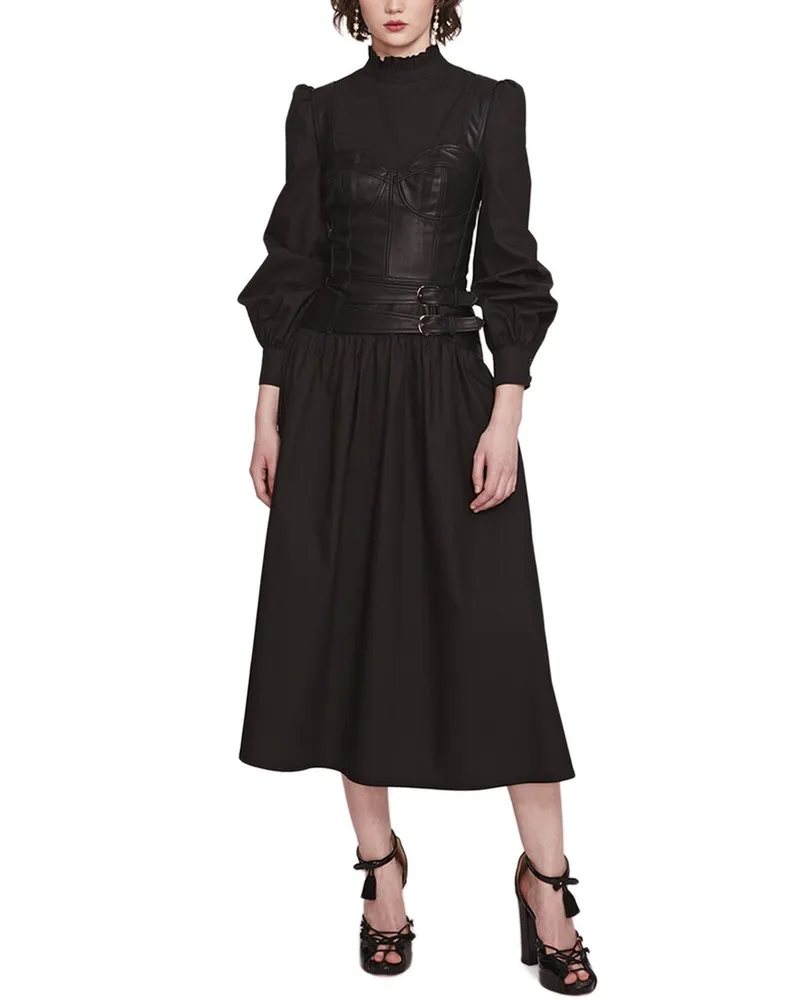 Marchesa Midi Dress Black