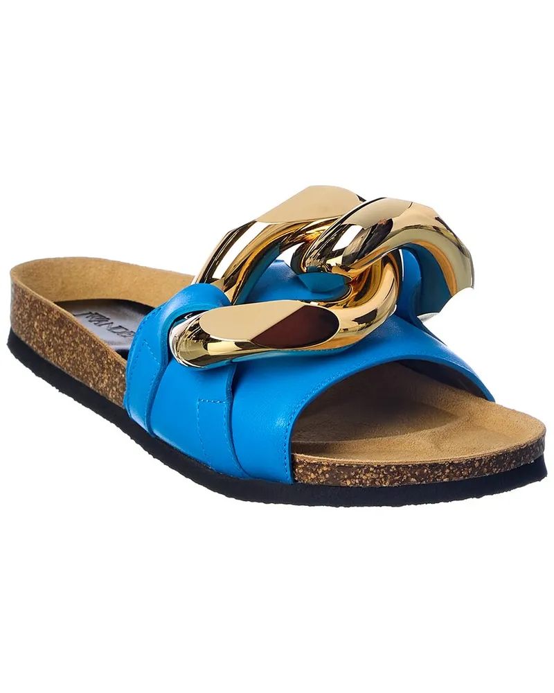 J.W.Anderson Chain Leather Sandal Blue