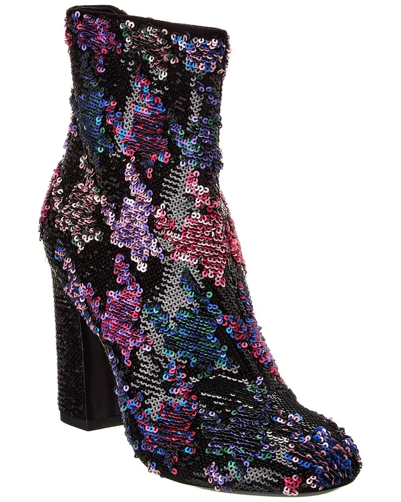 Roger Vivier Sequin Bootie Black