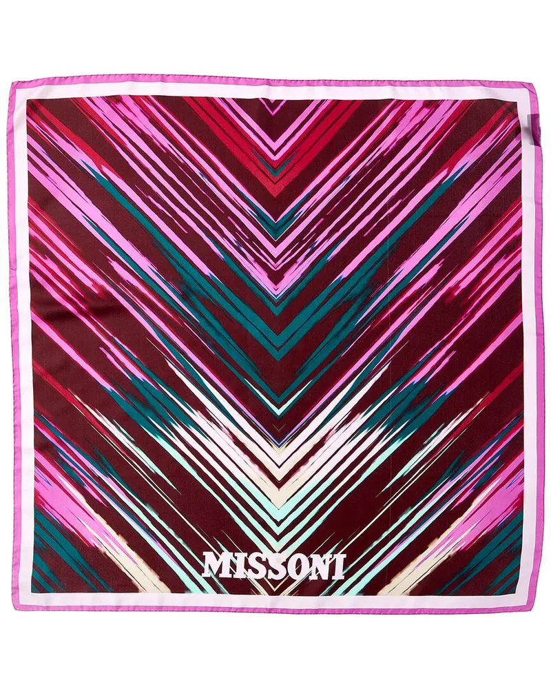 Missoni Silk Scarf Purple