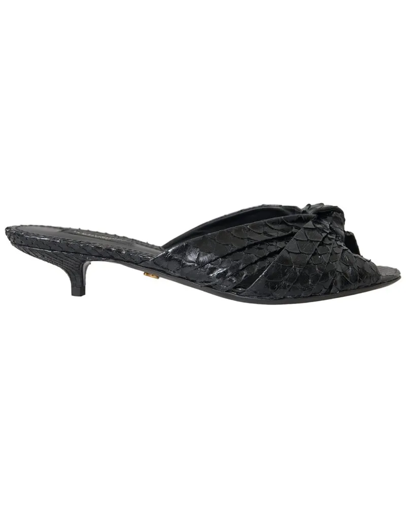 Dolce & Gabbana Python Sandal Black