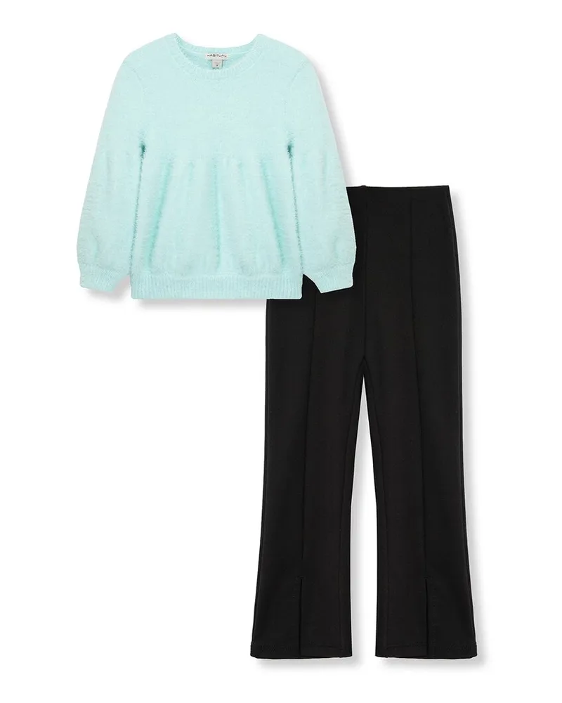 HABITUAL Sweater Mixed Pant Set Nocolor