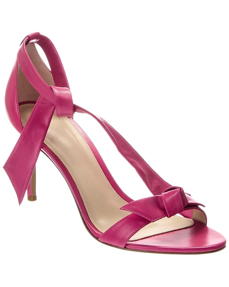 Alexandre Birman Clarita 75 Leather Sandal Pink