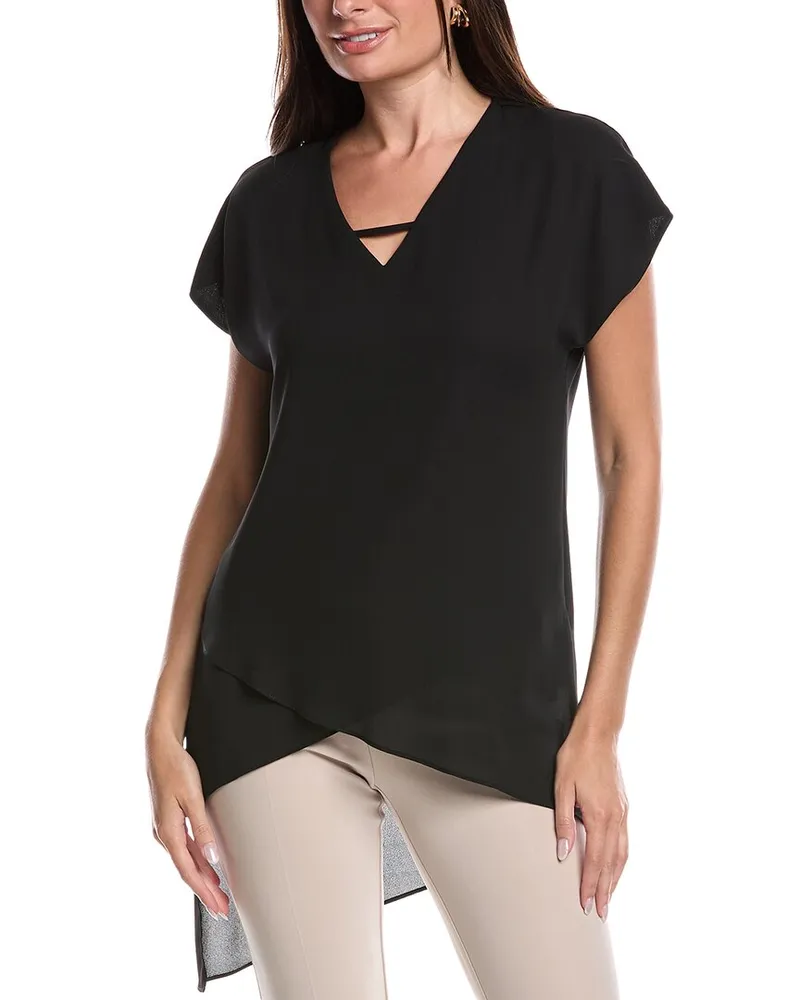 Joseph Ribkoff High-Low Top Black