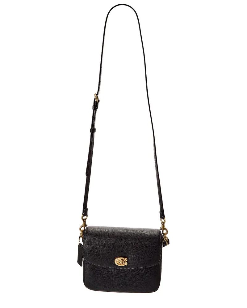 Coach Cassie Leather Crossbody Black