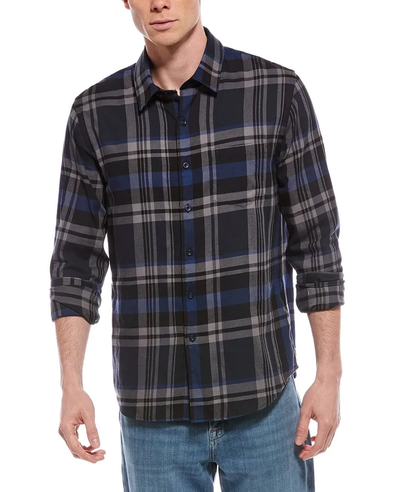 Vince Cambria Classic Fit Button-Down Shirt Blue
