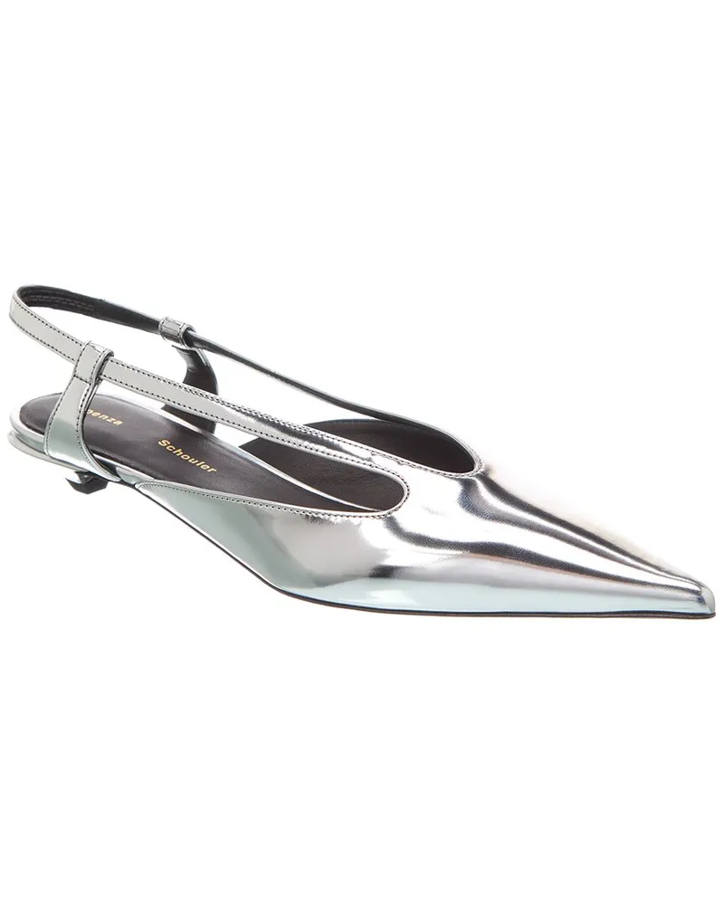 Proenza Schouler Slingback Pump Silver