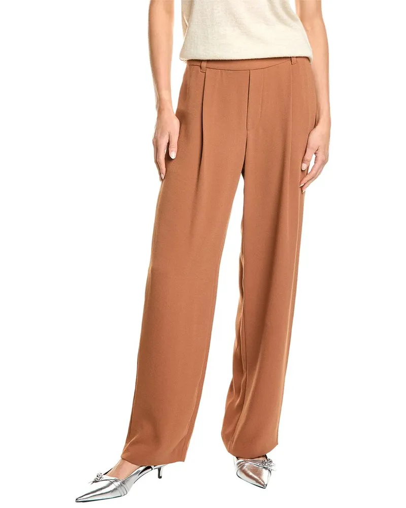 Vince Straight Pull-On Pant Brown