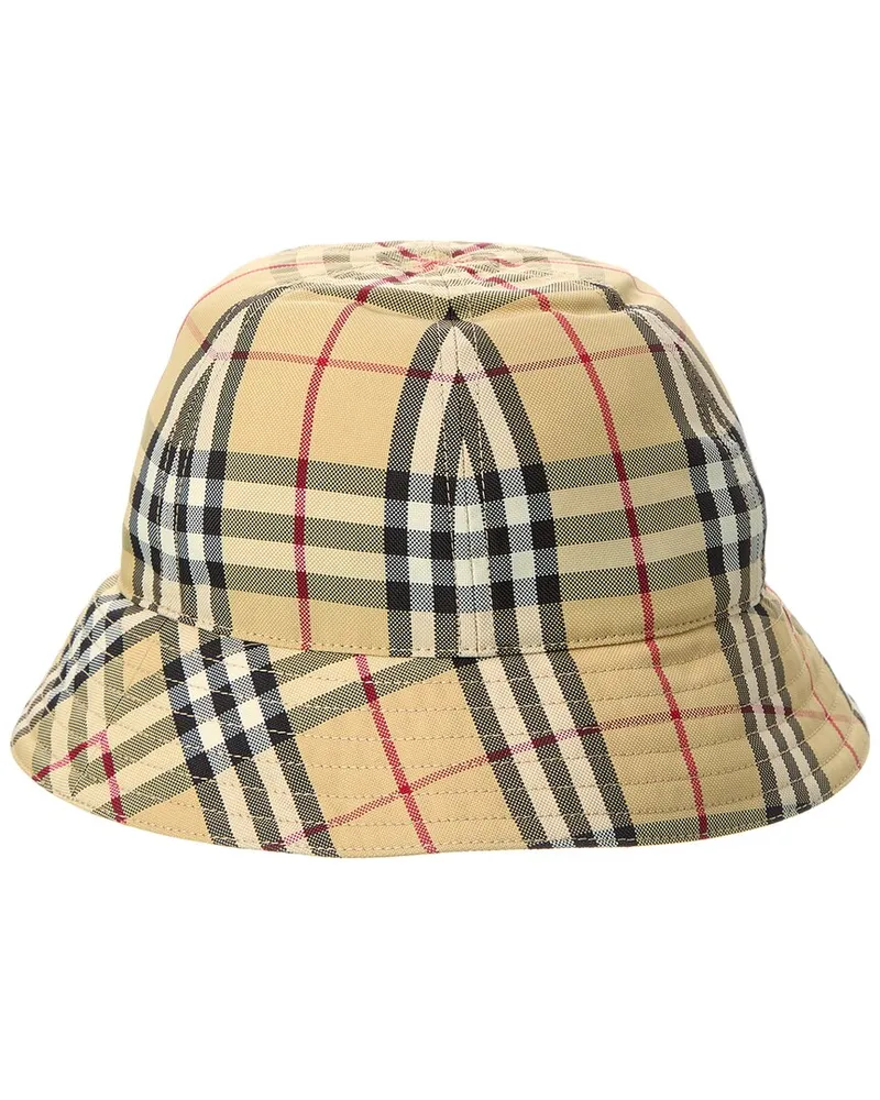 Burberry Check Bucket Hat Beige