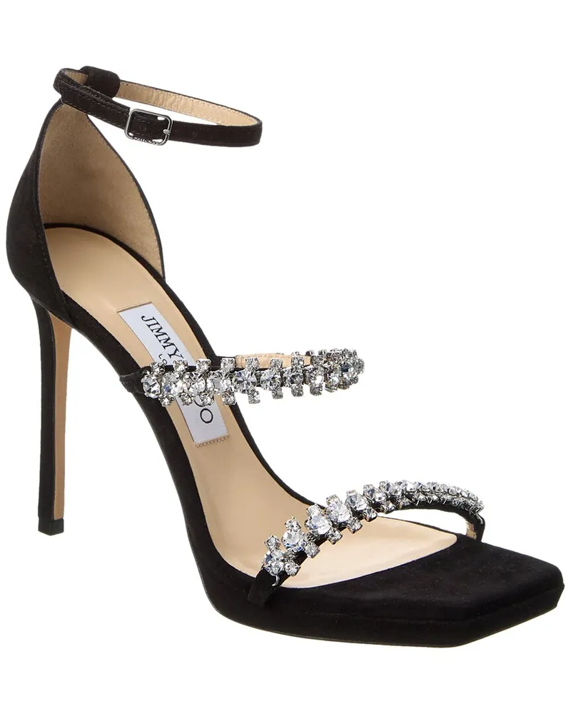 Jimmy Choo Bing 105 Suede Sandal Black