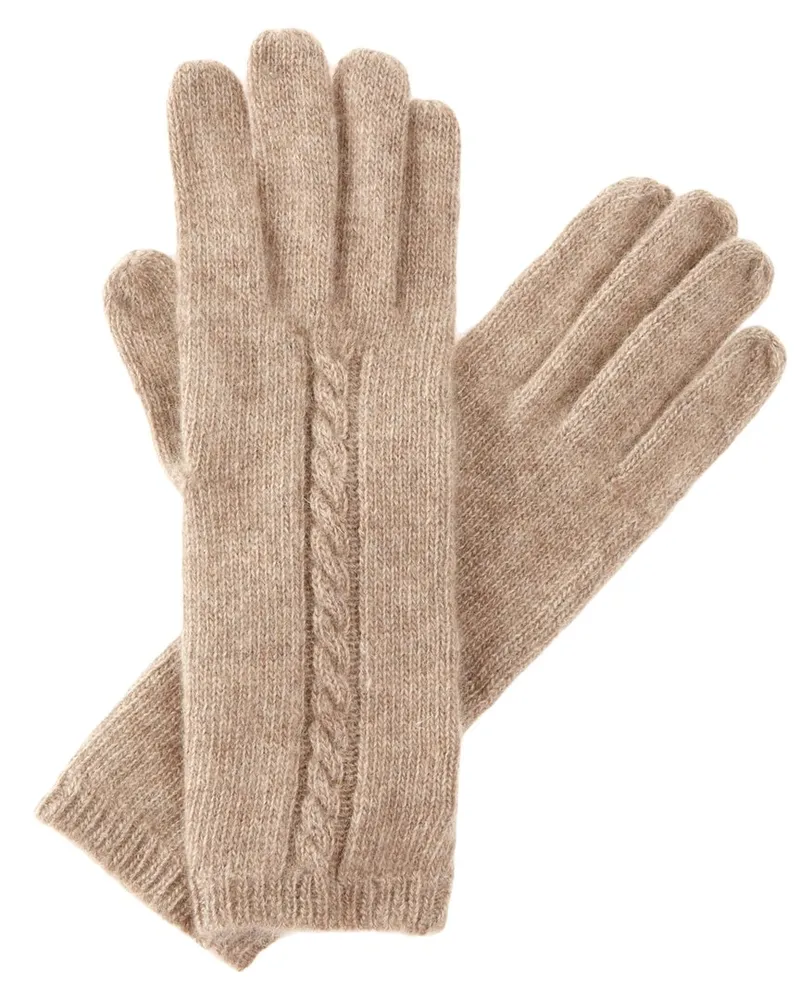 portolano  Women's Cashmere Gloves Brown