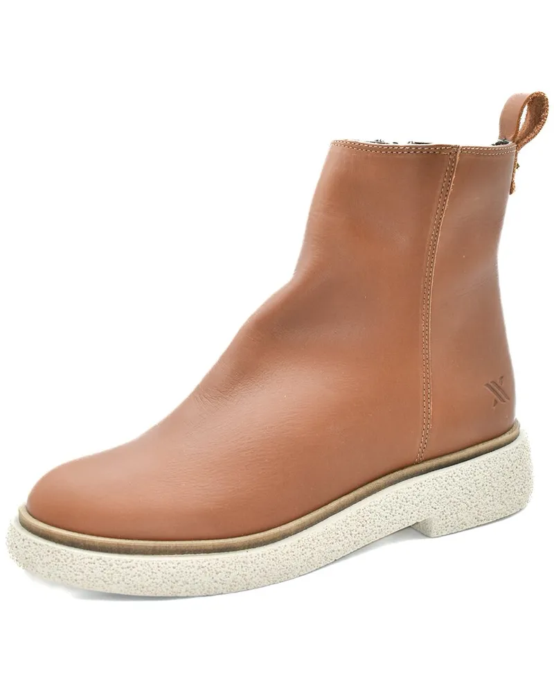 The FLEXX Rivia Leather Bootie Brown