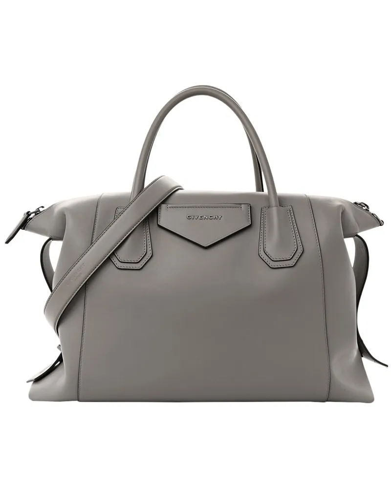 Givenchy Grey Soft Calf Leather Soft Medium Soft Antigona (Authentic Pre-  Loved Nocolor