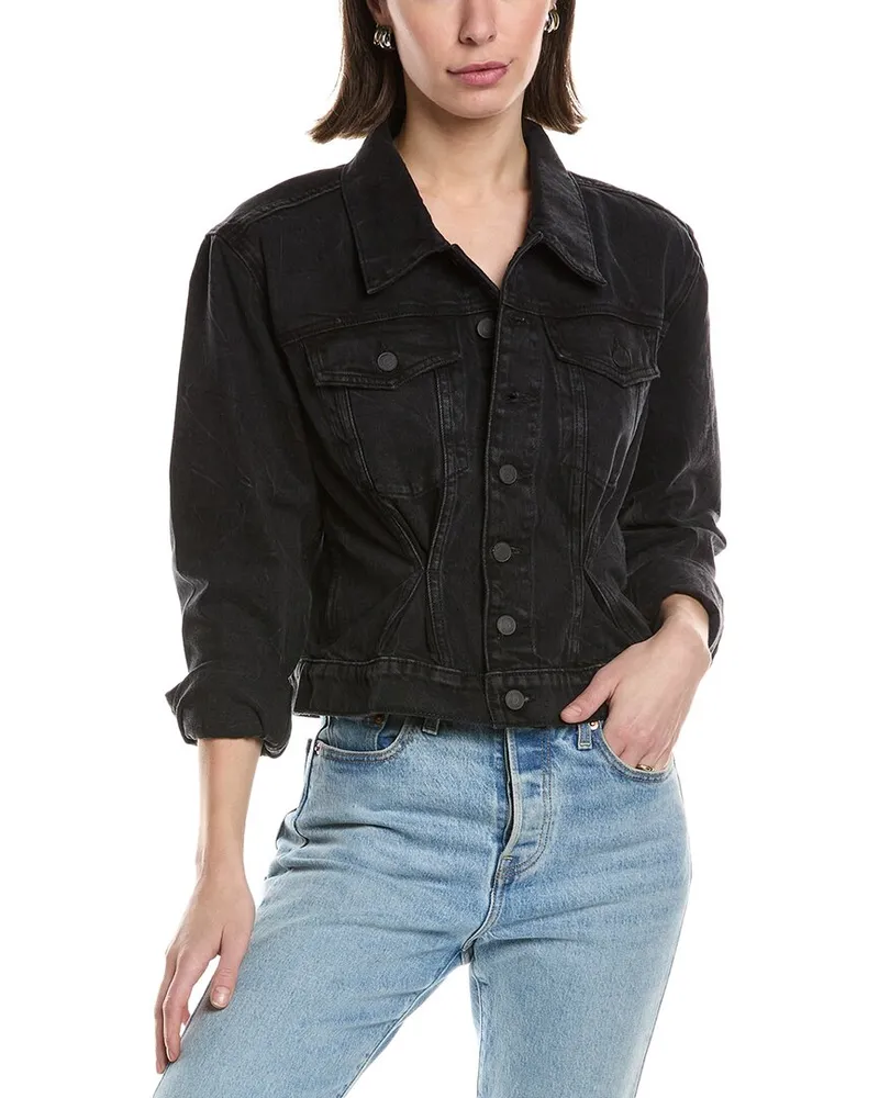 HUDSON Jeans Cinched Waist Jacket Blue
