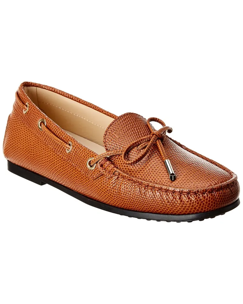 TOD'S Gommino Leather Loafer Brown