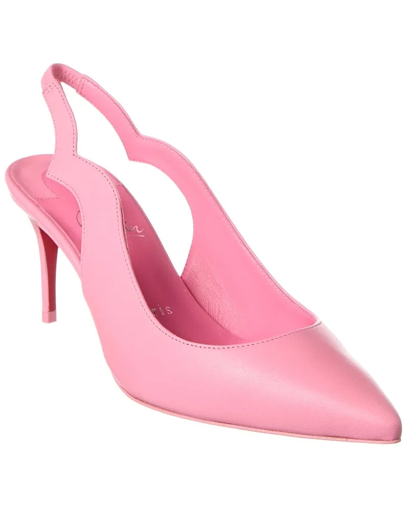 Christian Louboutin Hot Chick Sling 70 Leather Slingback Pump Pink