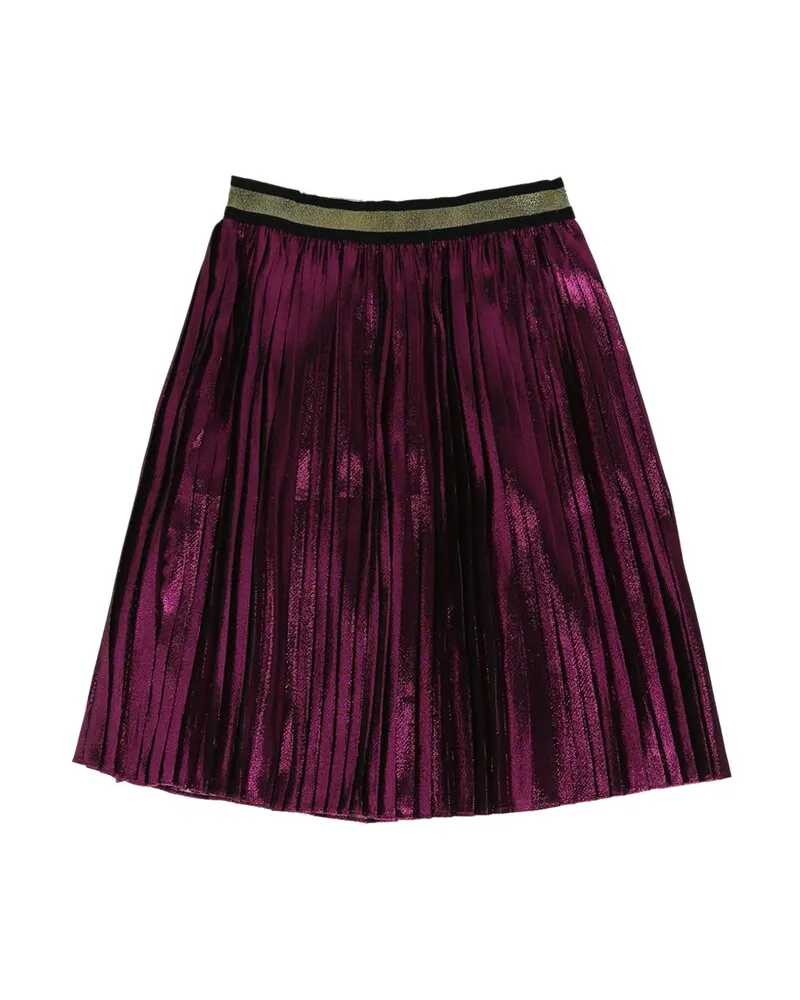 Gucci Pleated Metallic Skirt Black