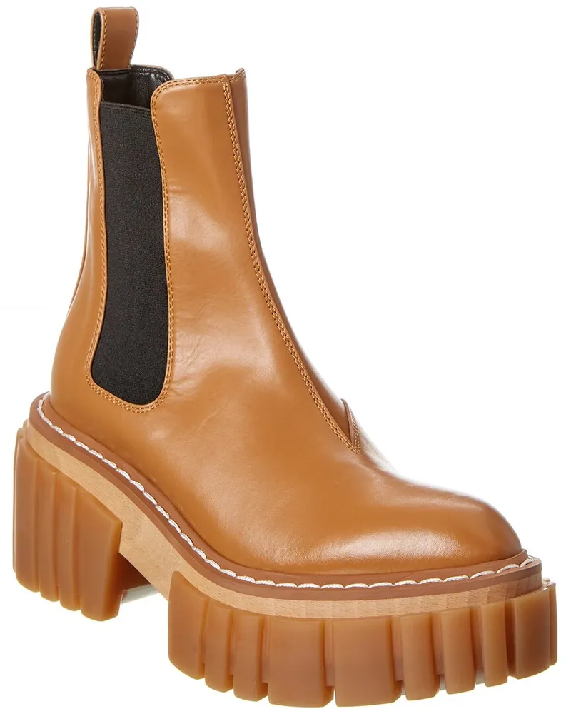 Stella McCartney Emilie Platform Bootie Brown