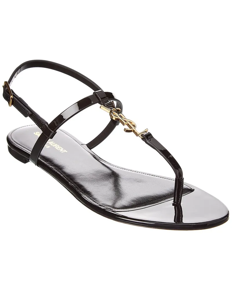 Saint Laurent Cassandra Patent Sandal Nocolor