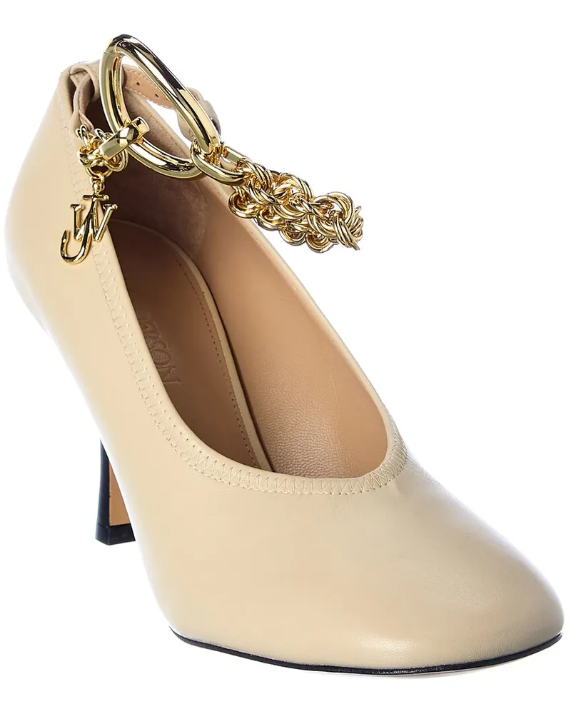 J.W.Anderson Chain Leather Pump Brown
