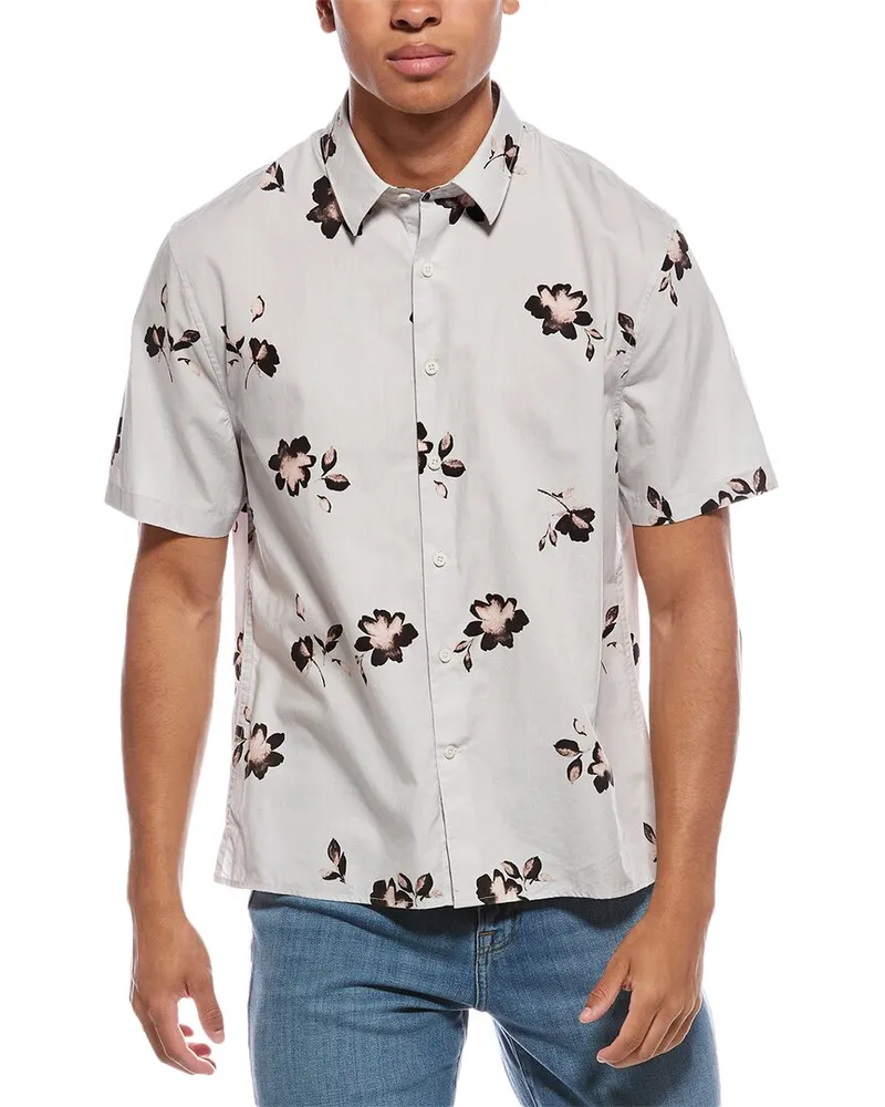 Vince Cascading Floral Woven Shirt Nocolor