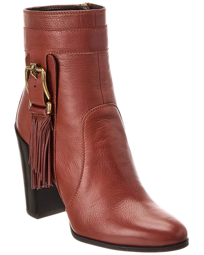 TOD'S TOD’s Leather Bootie Red
