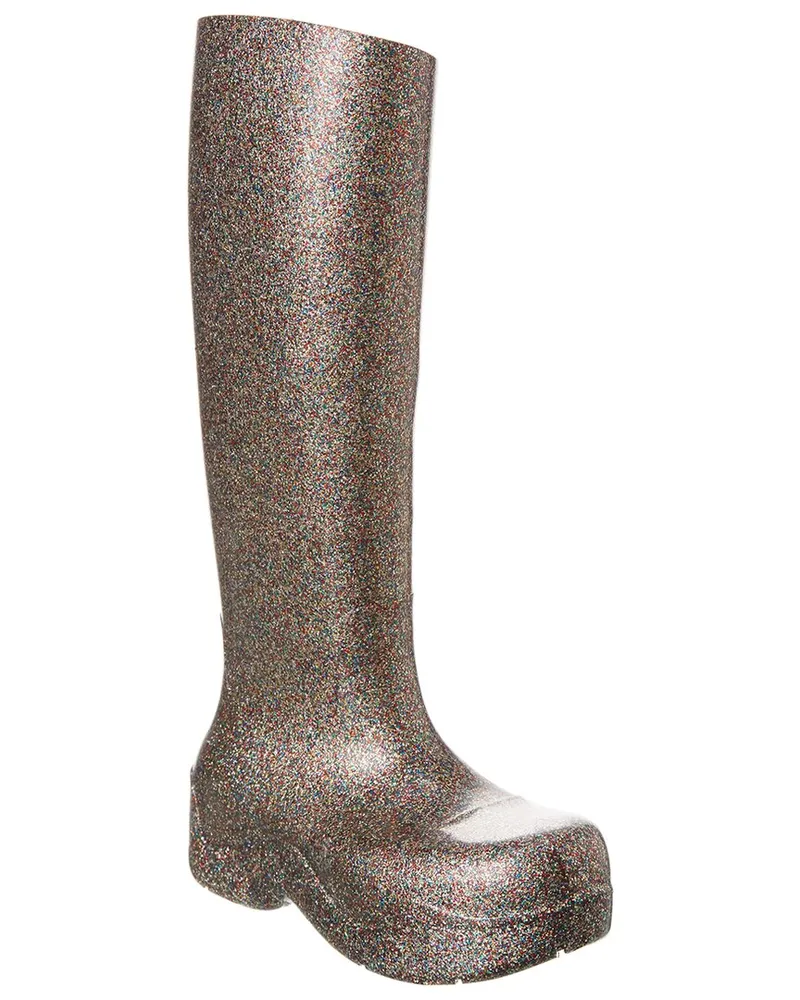 Bottega Veneta The Puddle High Rubber Boot Gold
