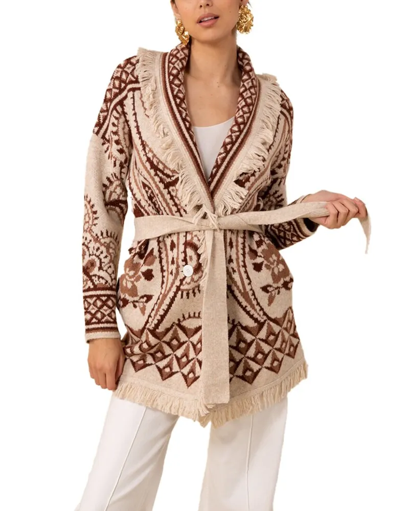 Hale Bob Alessandra Wool-Blend Cardigan Nocolor