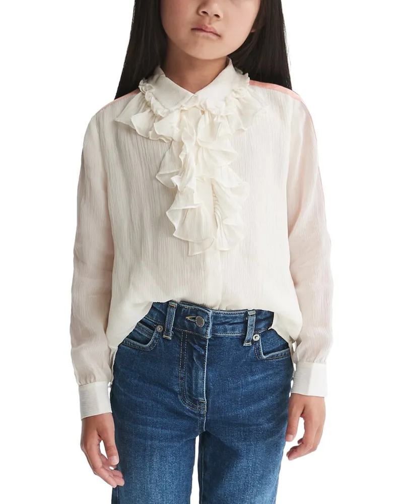 Reiss Dilon Stripe Detail Blouse Nocolor