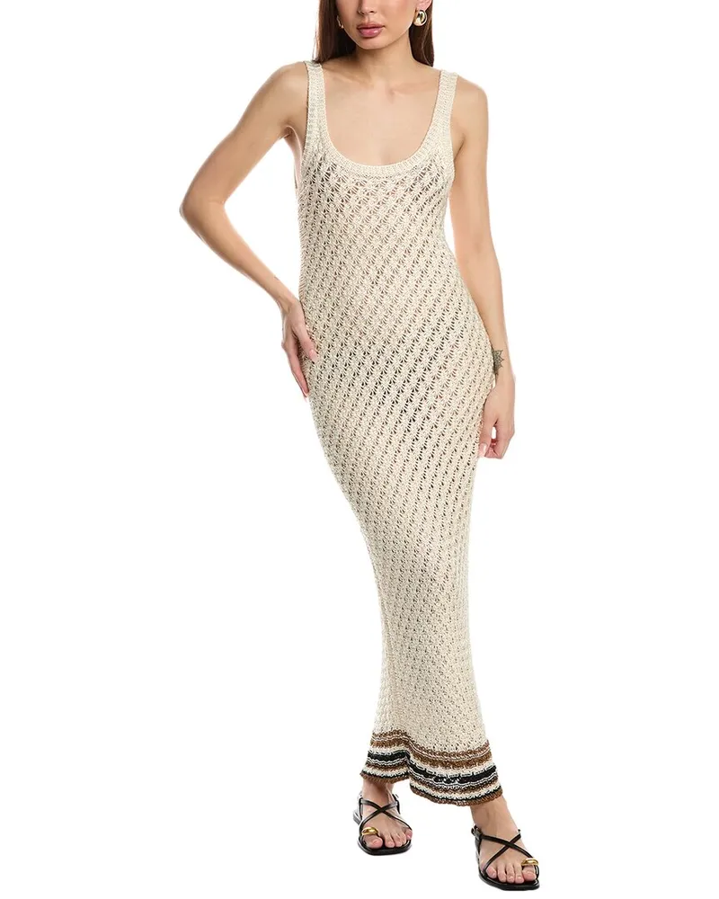 Valentino Garavani Abito Magilia Maxi Dress Beige