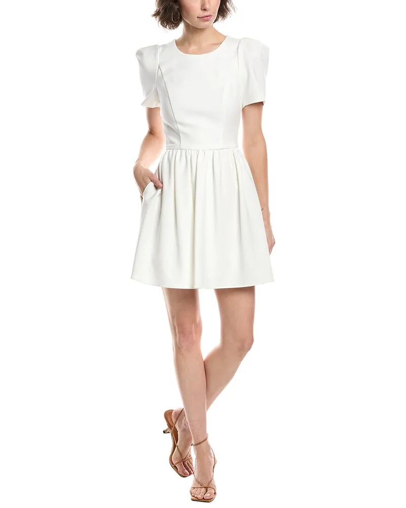 Black Halo Chadwick Mini Dress White