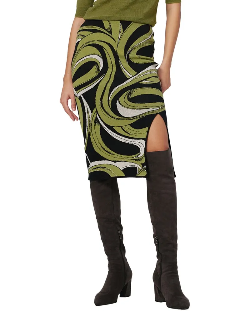 Diane von Furstenberg Lyla Wool-Blend Skirt Nocolor