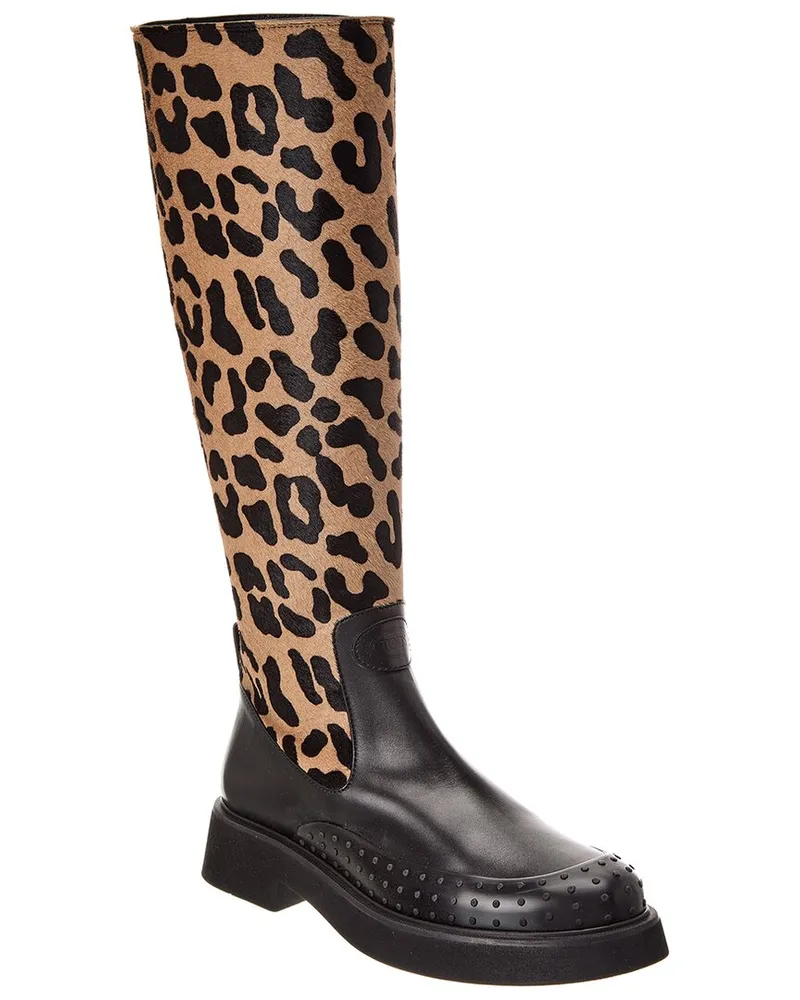 TOD'S TODs Gomma Leather Boot Brown