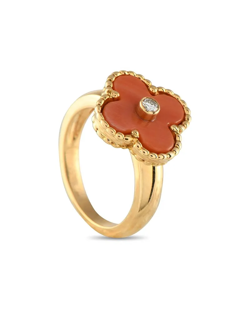 Van Cleef & Arpels 18K Coral Ring (Authentic Pre-Loved Nocolor