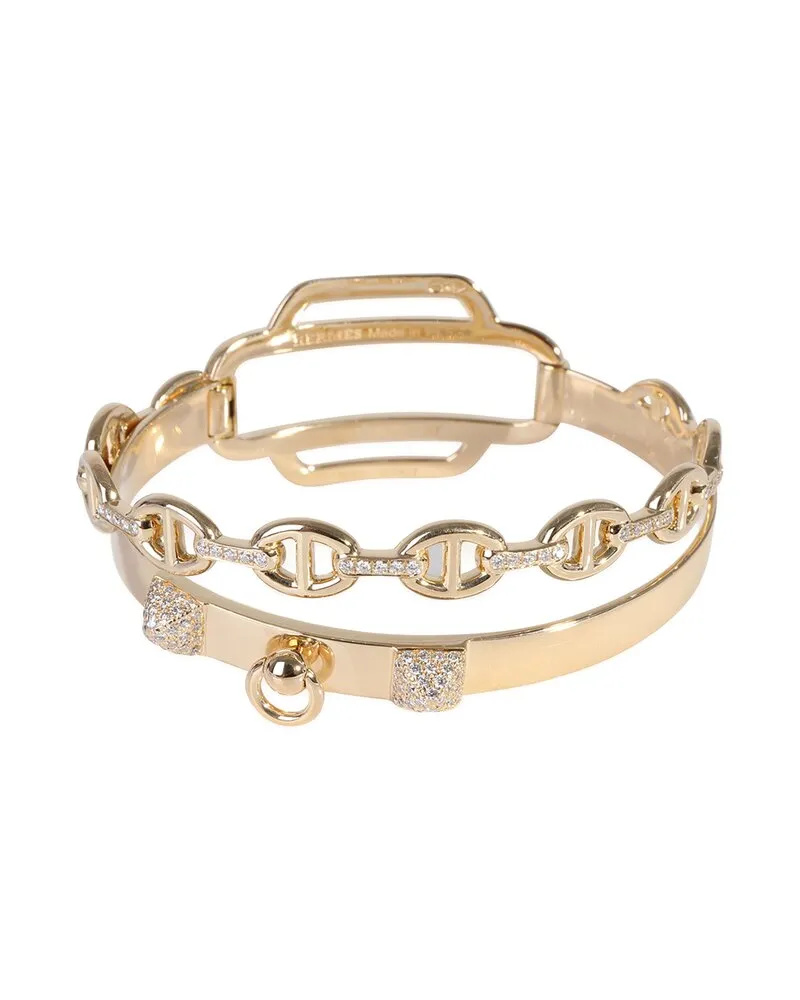 Hermès Double Tour 18K 1.58 ct. tw. Diamond Bracelet (Authentic Pre-Loved Nocolor