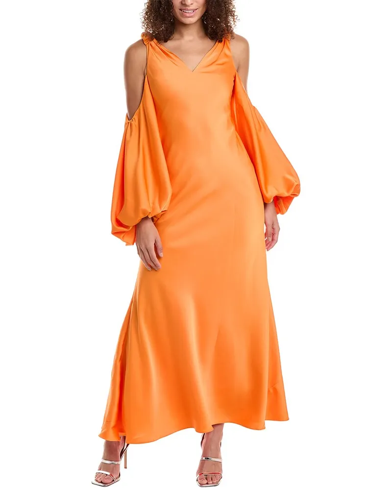 Halston Binnie Gown Orange