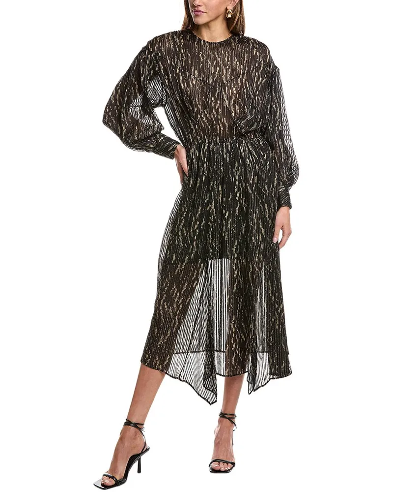 IRO Ansen Silk-Blend Maxi Dress Black