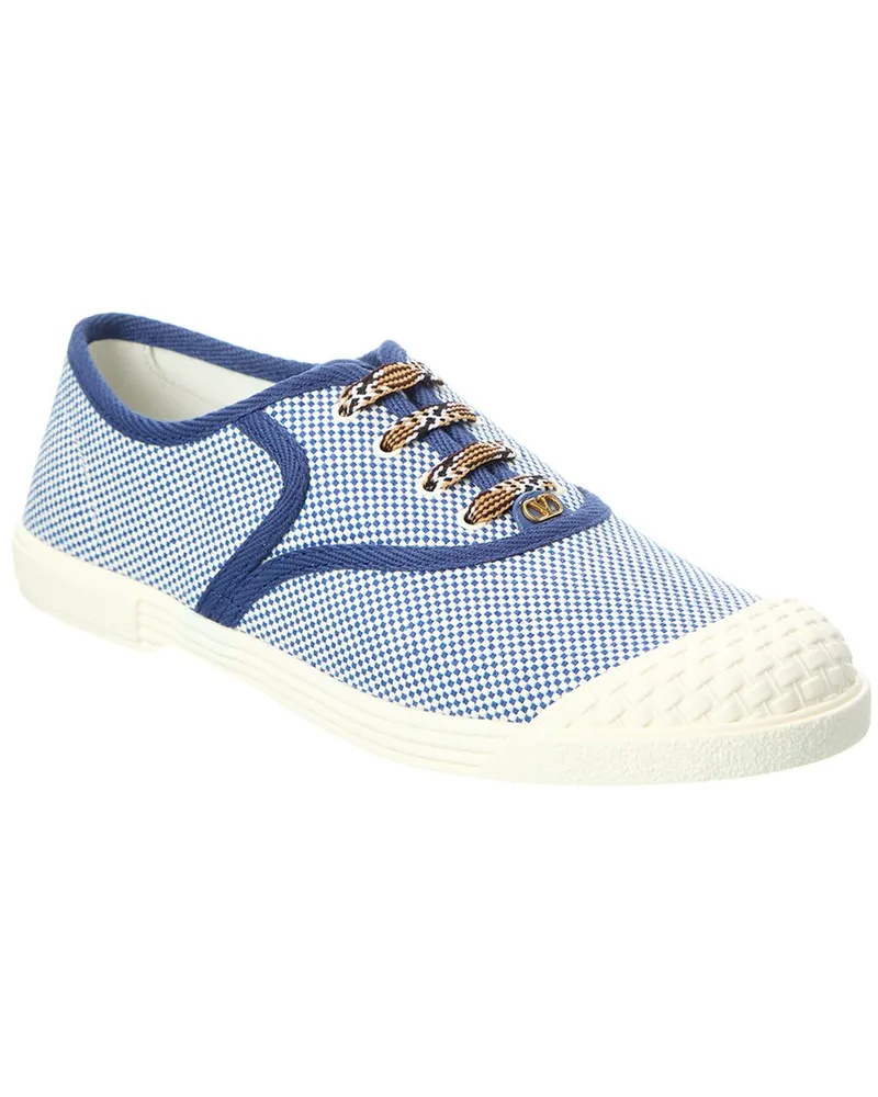 Valentino Garavani Bay By Bay Canvas Sneaker Blue