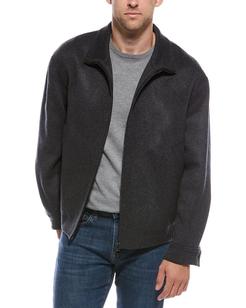 Theory Wool & Cashmere-Blend Jacket Gray