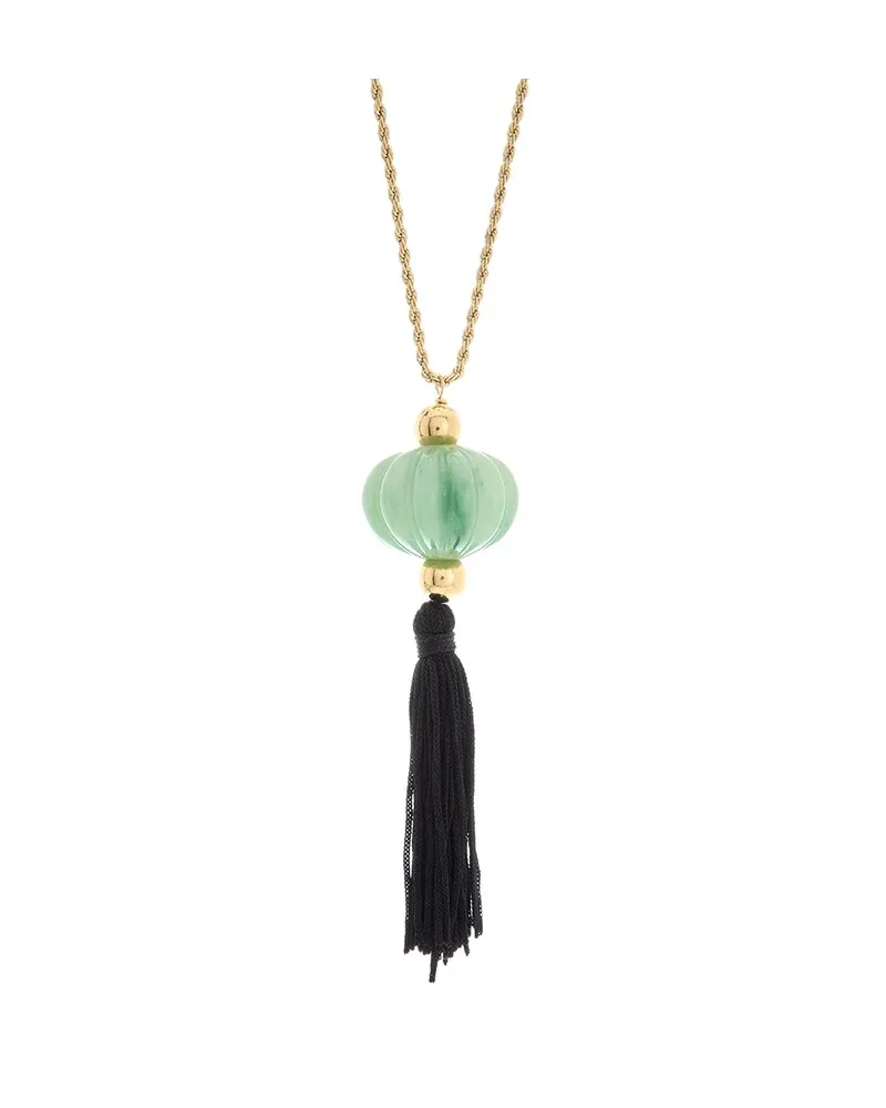 Kenneth Jay Lane Plated Pendant Necklace Nocolor