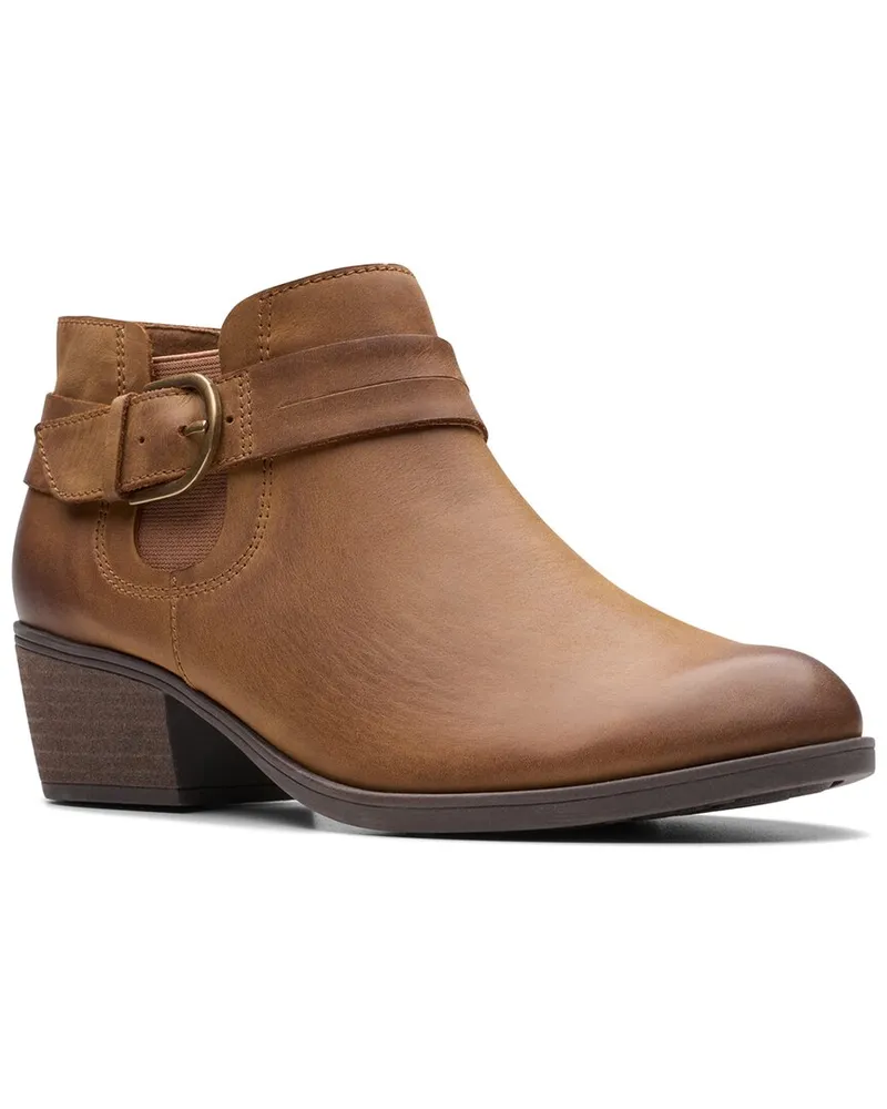 Clarks Charlten Rae Leather Bootie Nocolor