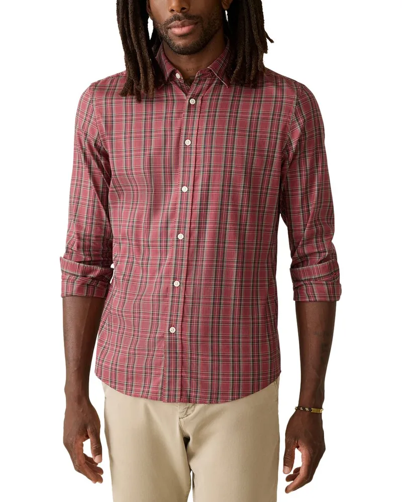 Faherty The Movement Shirt Green