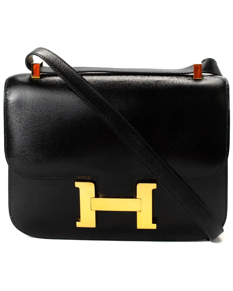 Hermès Black Leather Box Constance 18 Shoulder (Authentic Pre-Loved Nocolor