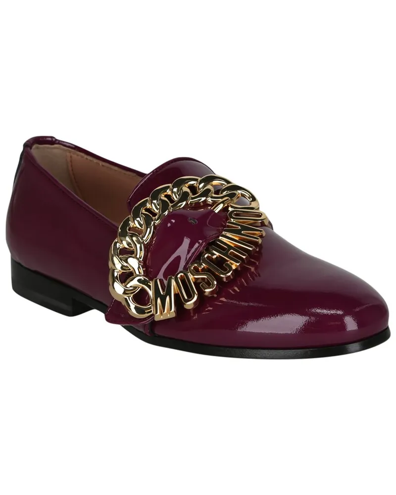 Moschino Leather Loafer Brown