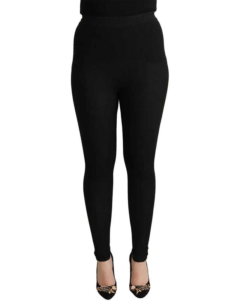 Dolce & Gabbana Cashmere & Silk-Blend Pant Black