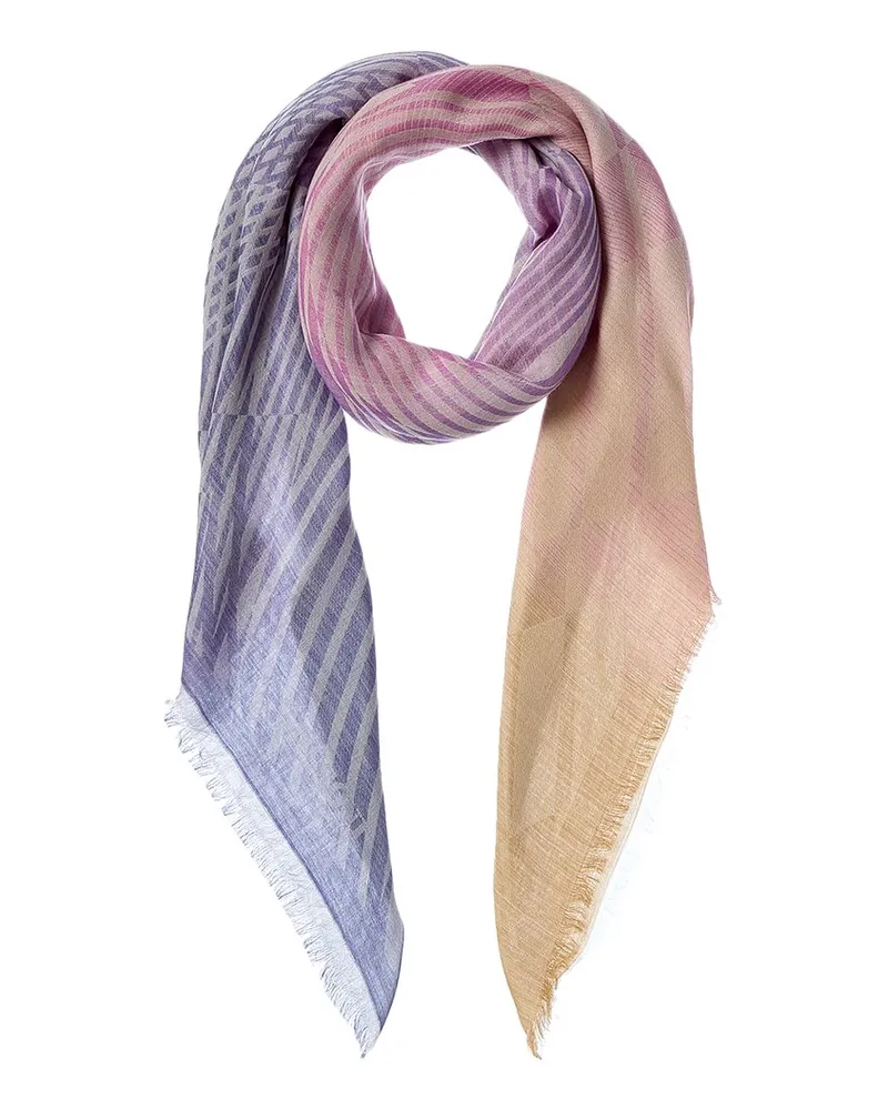 Missoni Wool-Blend Scarf Blue