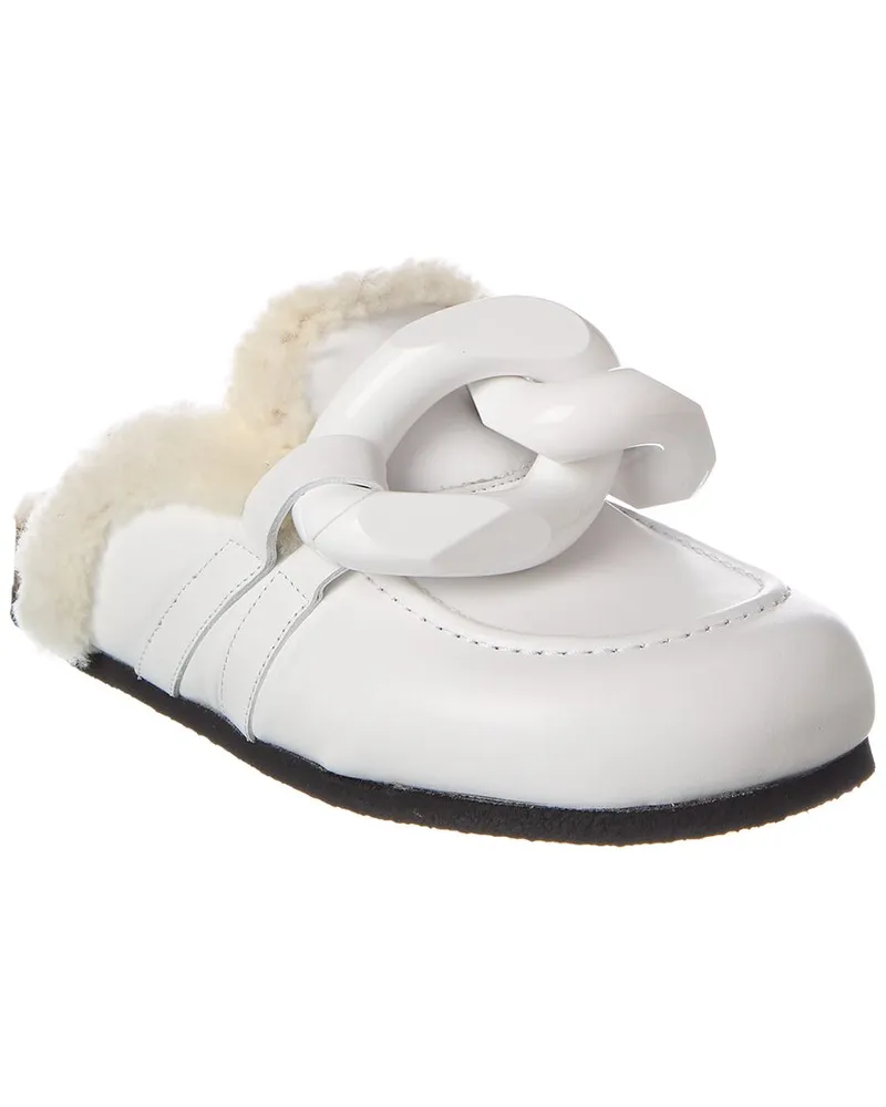 J.W.Anderson Chain Leather Mule White