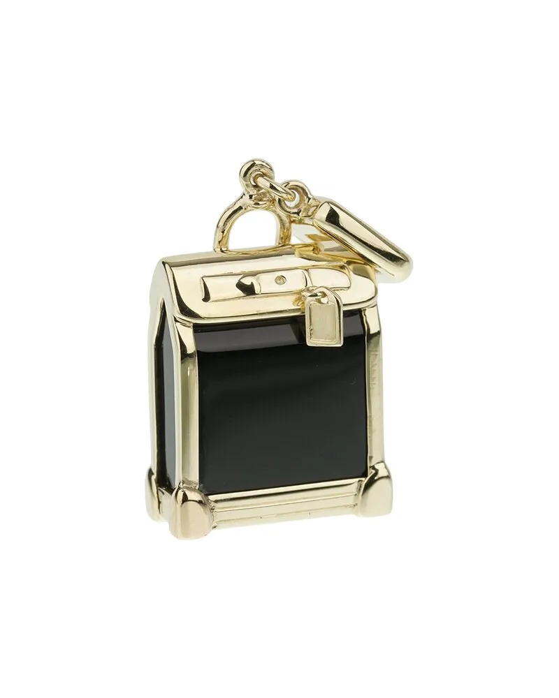 Louis Vuitton 18K Onyx Steamer Bag Pendant (Authentic Pre-Loved Nocolor