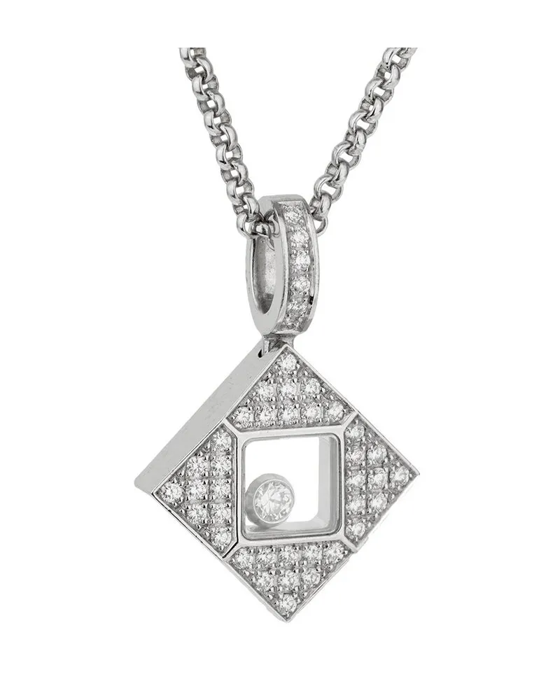 Chopard 18K 0.40 ct. tw. Diamond Happy Necklace (Authentic Pre-Loved Nocolor