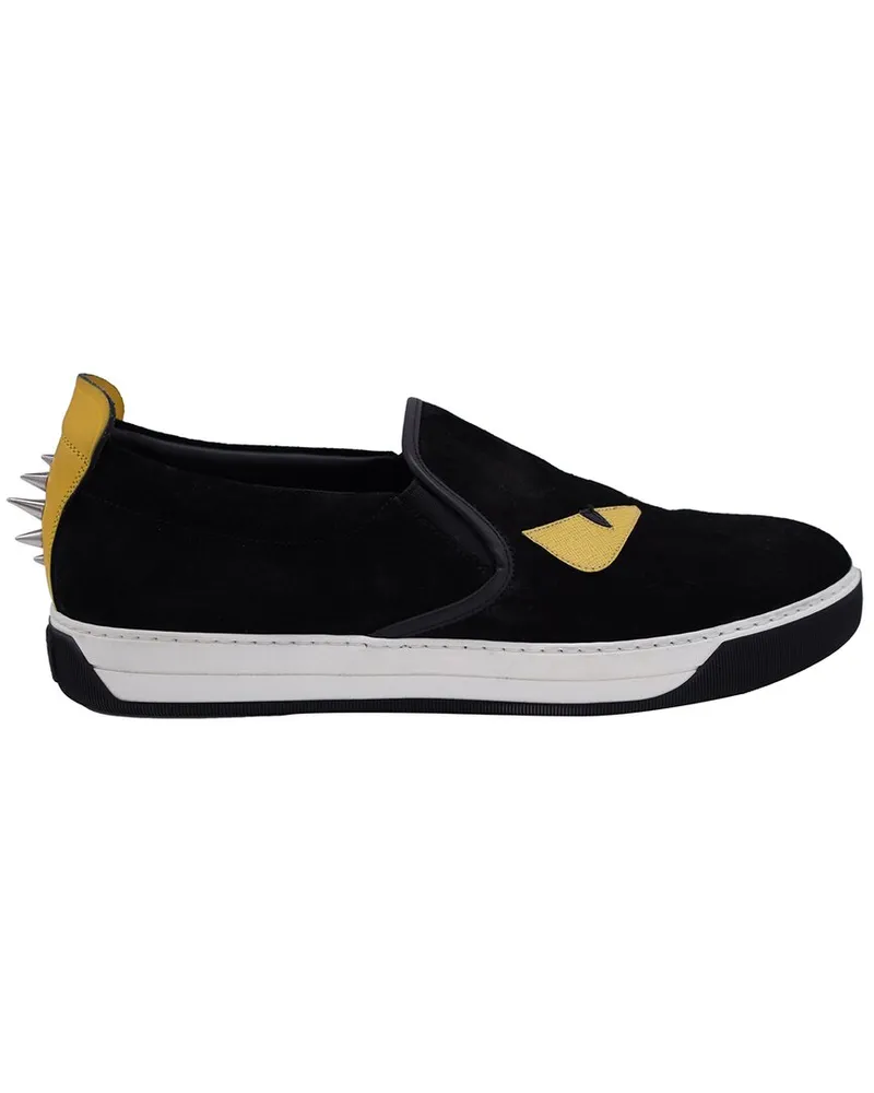 Fendi Men's Suede Monster Slip-On (Authentic Pre-Loved Nocolor